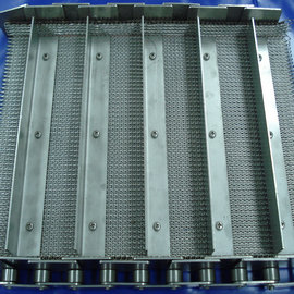 Lift the metal mesh belt