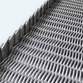 Baffle chain mesh belt