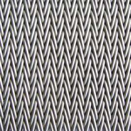 Herringbone metal conveyor belt